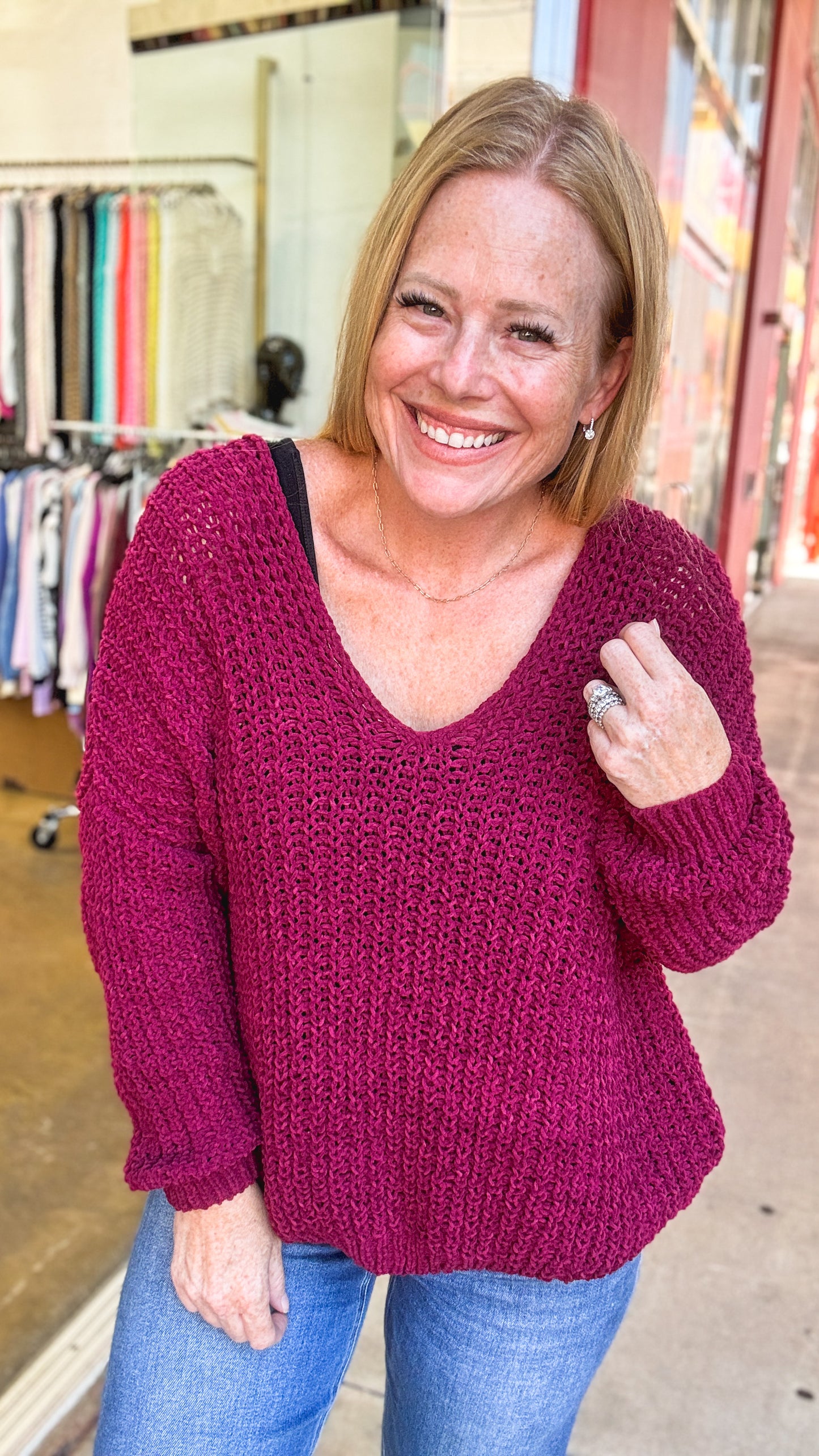Berry Beautiful Sweater