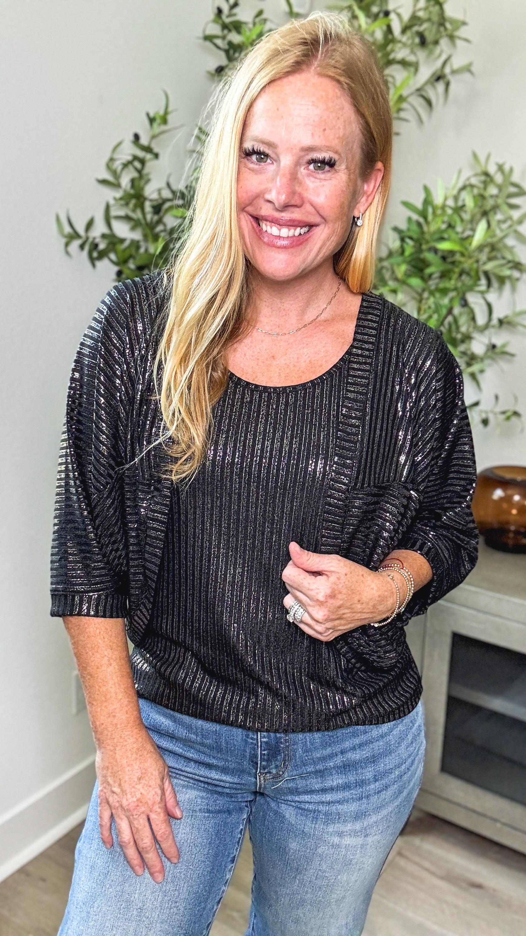 After Dark Shimmer Tank & Shawl Set