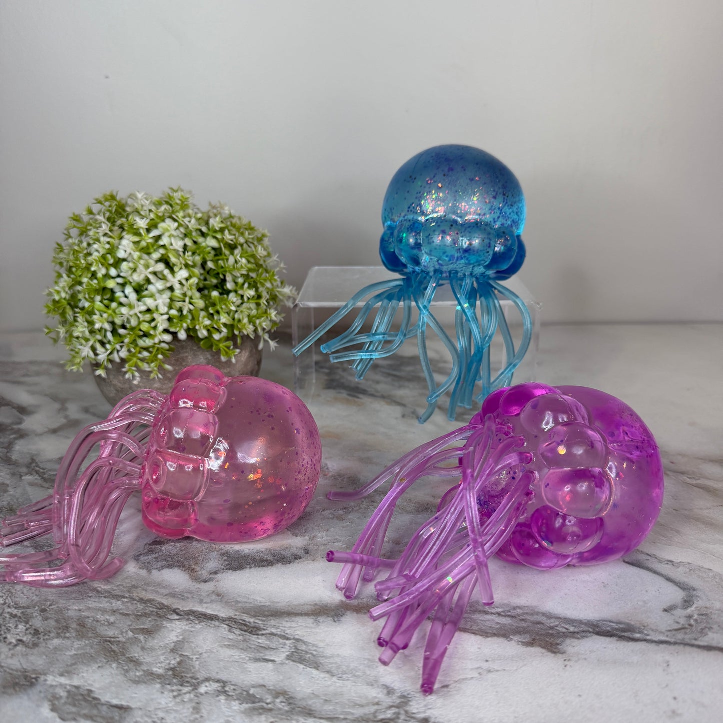 Squishy Toy - Jumbo Glitter Jellyfish