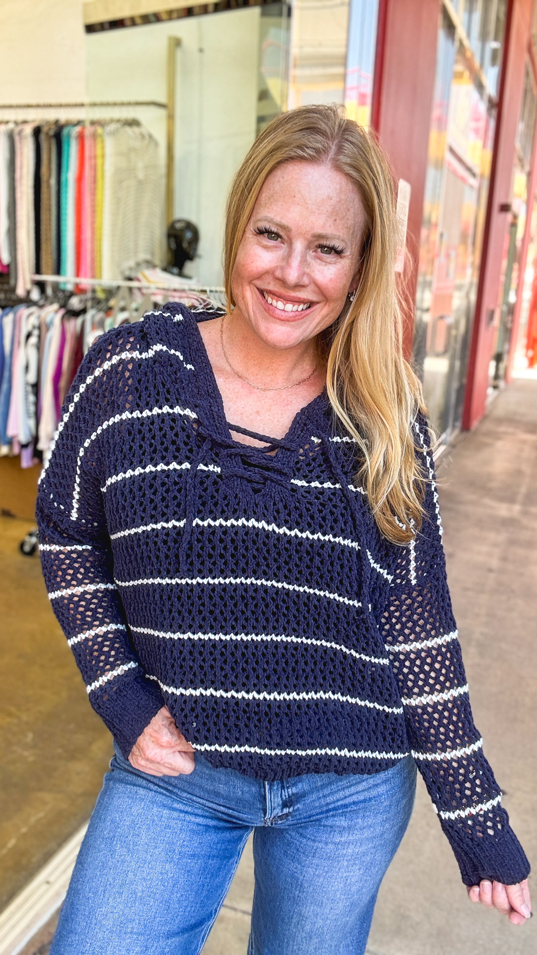 Seaside Stroll Hooded Sweater