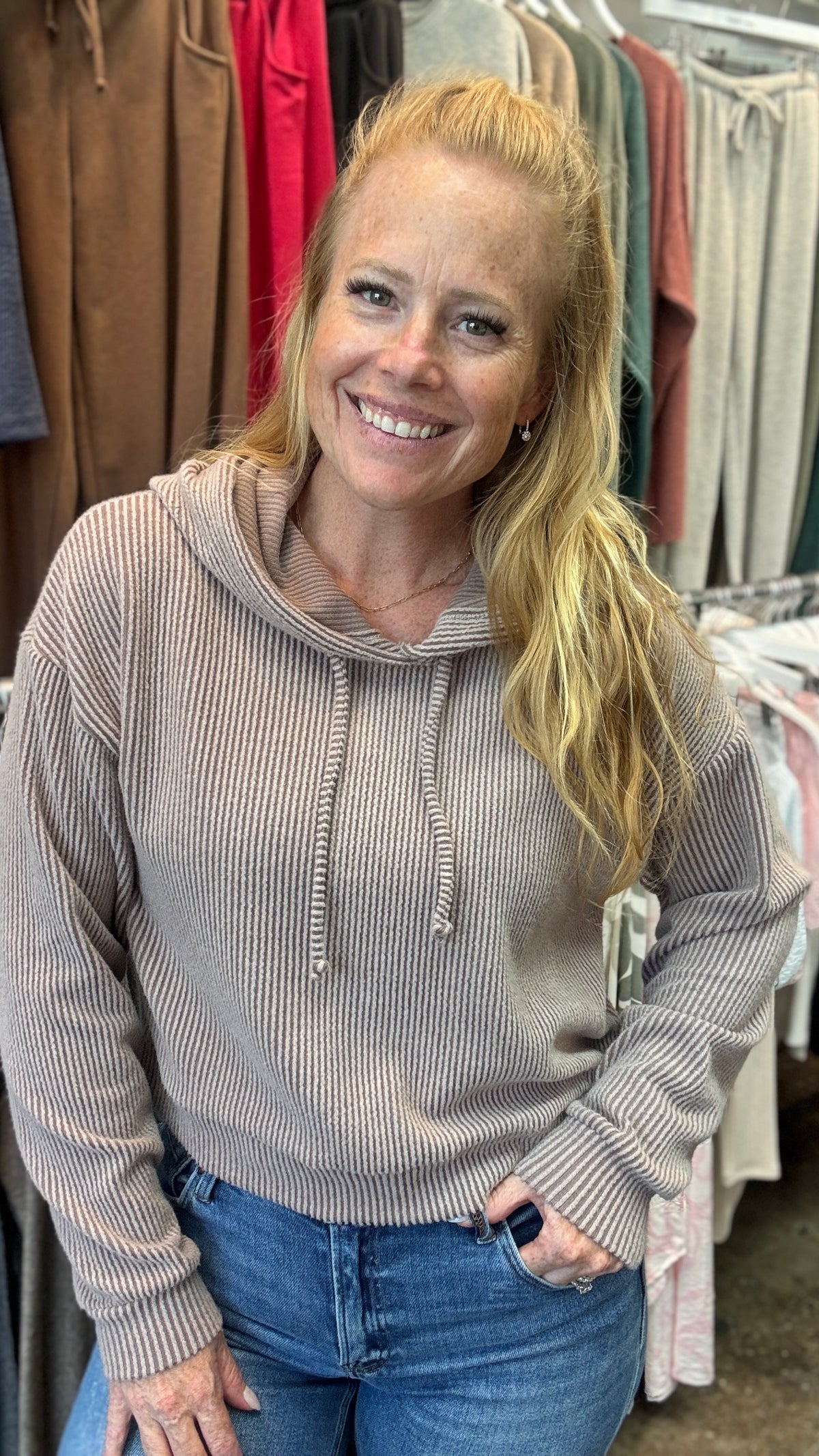 Brushed Rib Hoodie