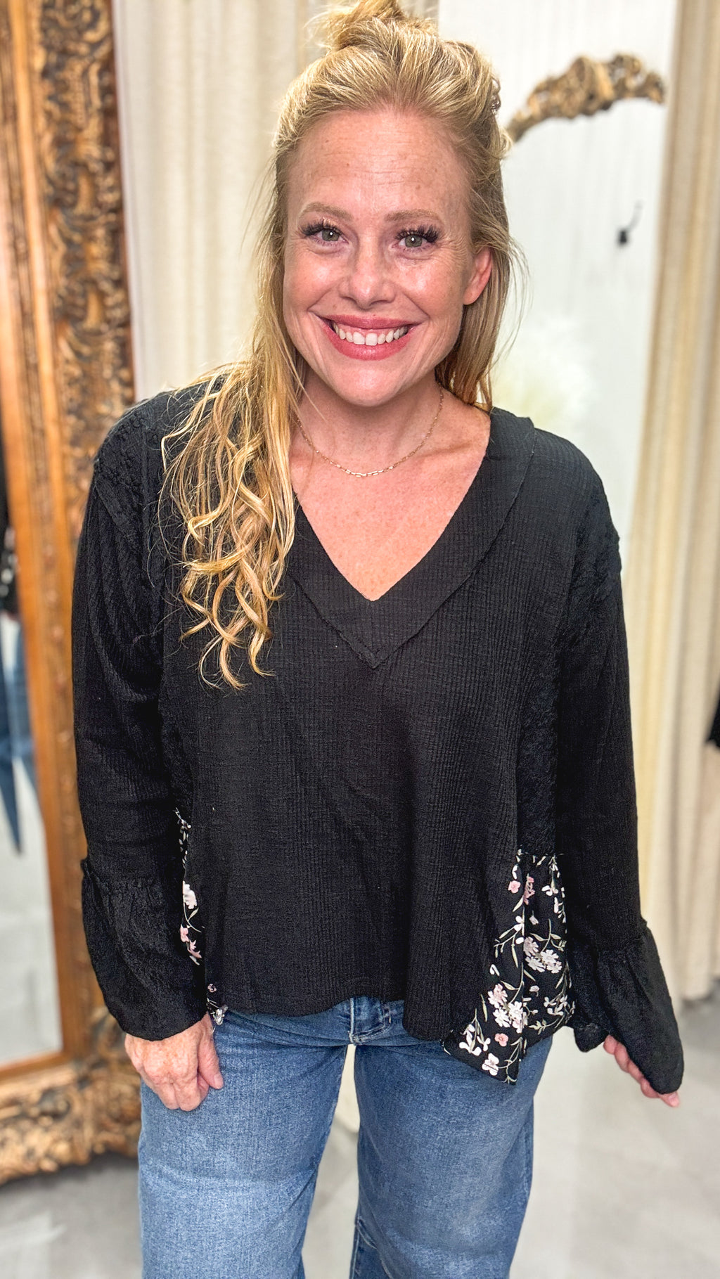 Ella V-Neck Blouse