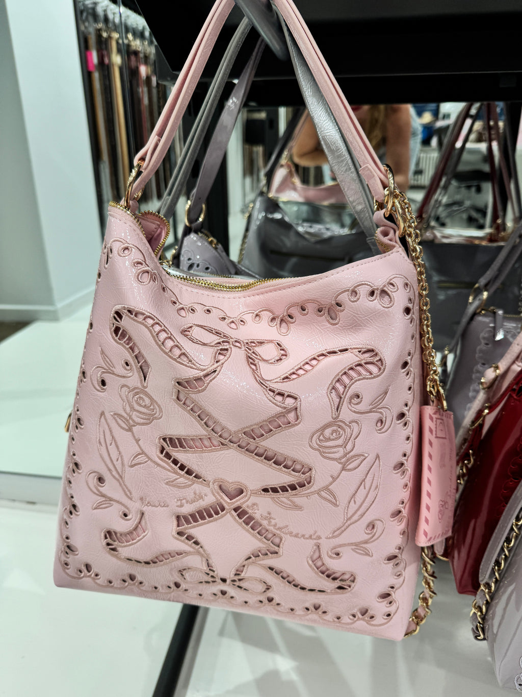 Patent Leather Ribbon Reverie Convertible Bag