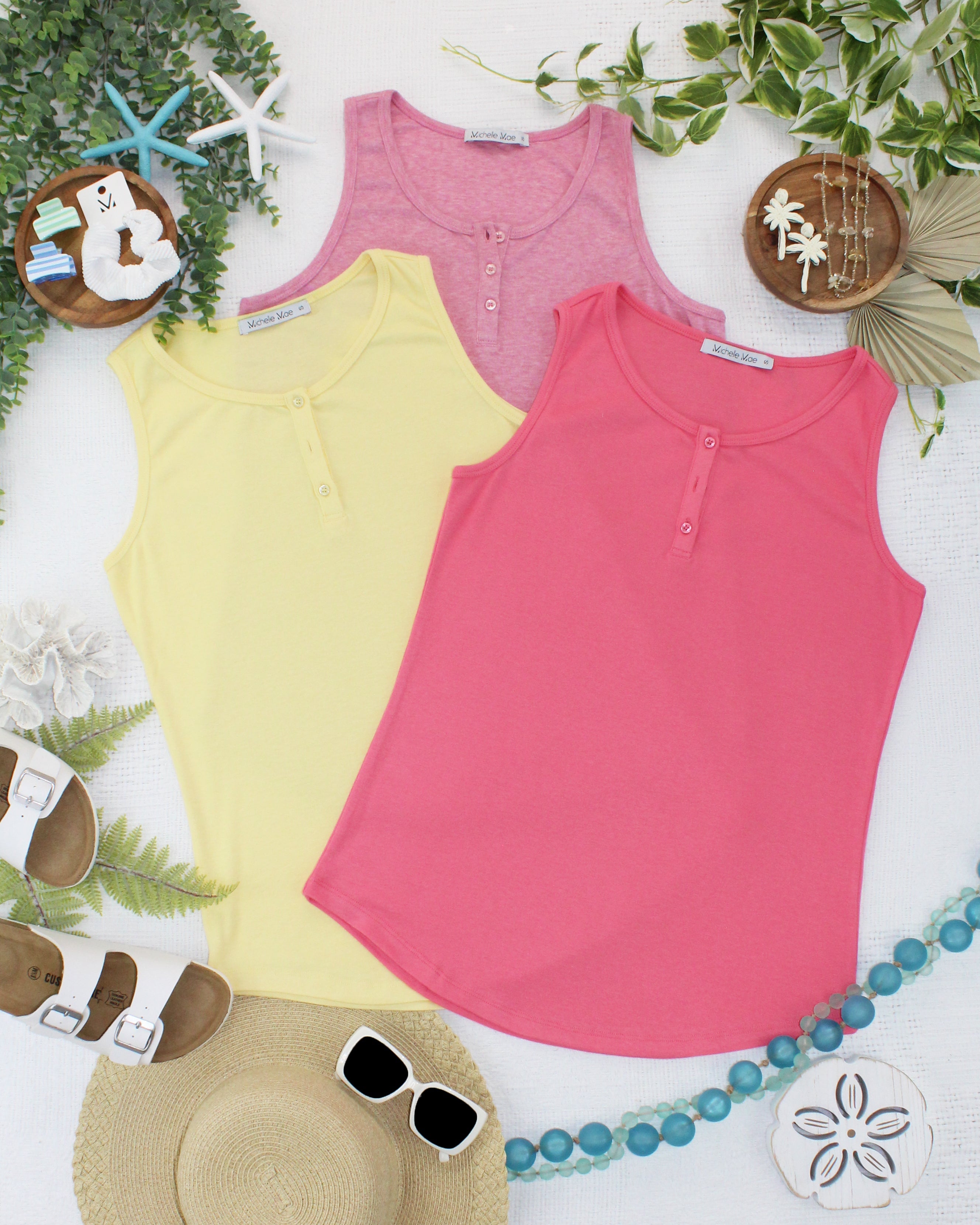 IN STOCK Alison Henley Tank - Rose