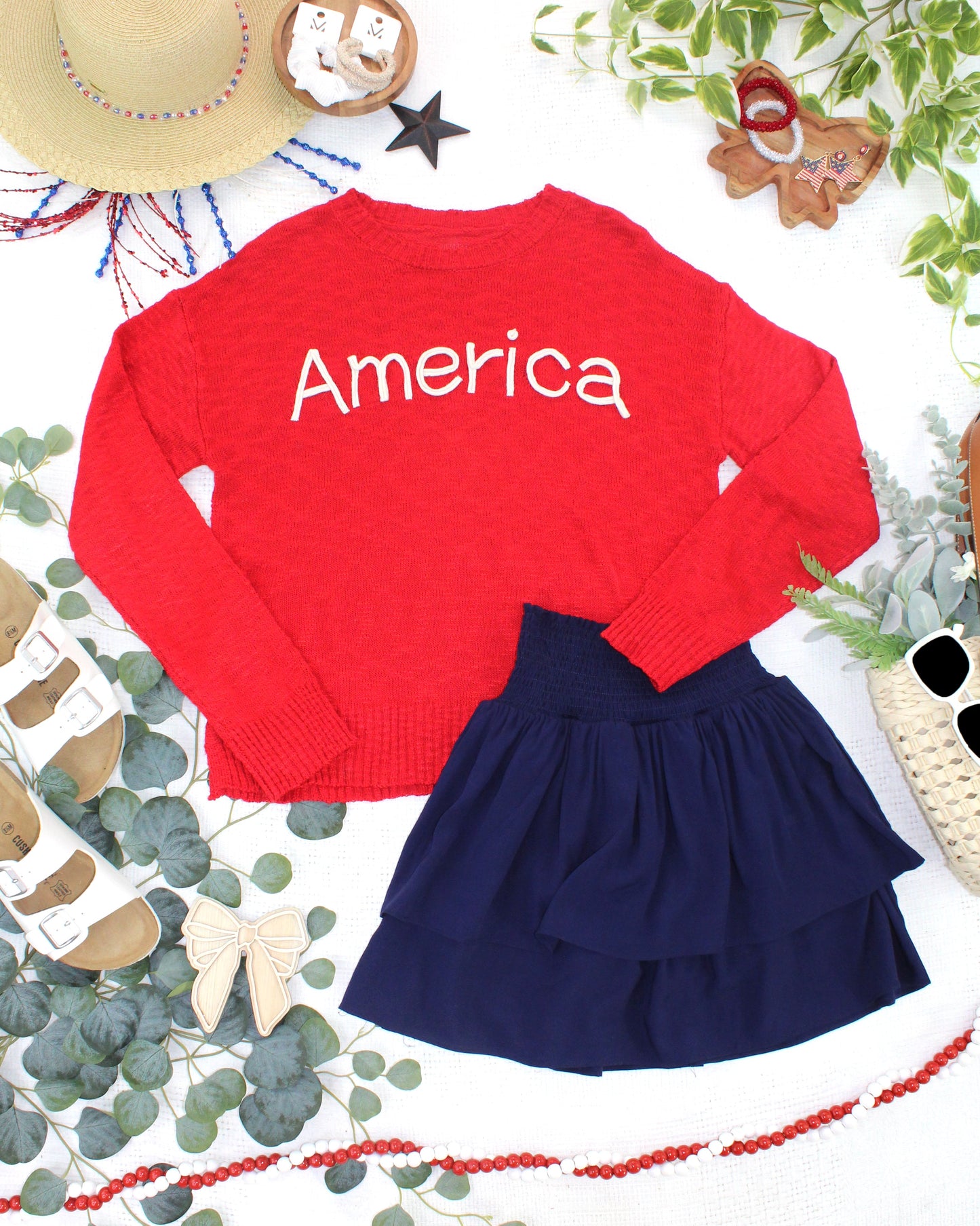 Roxie Ruffle Skort - Navy