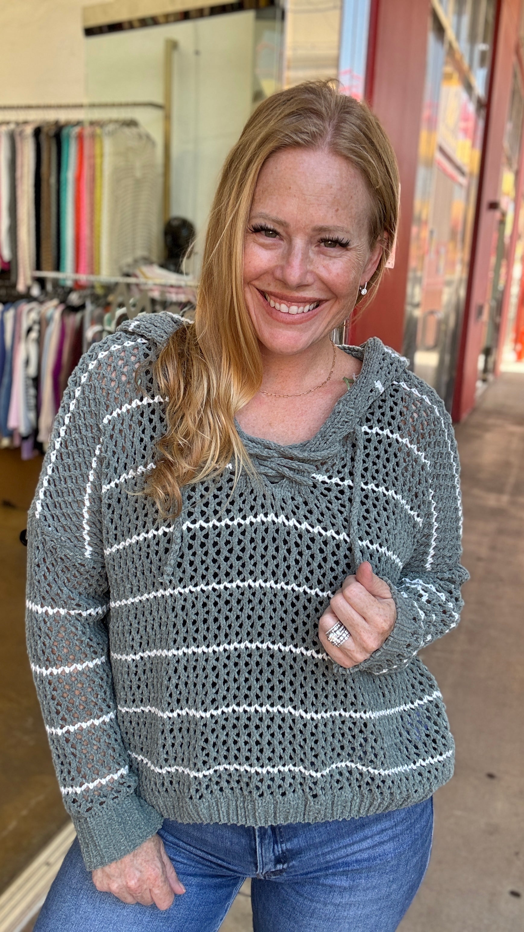 Seaside Stroll Hooded Sweater
