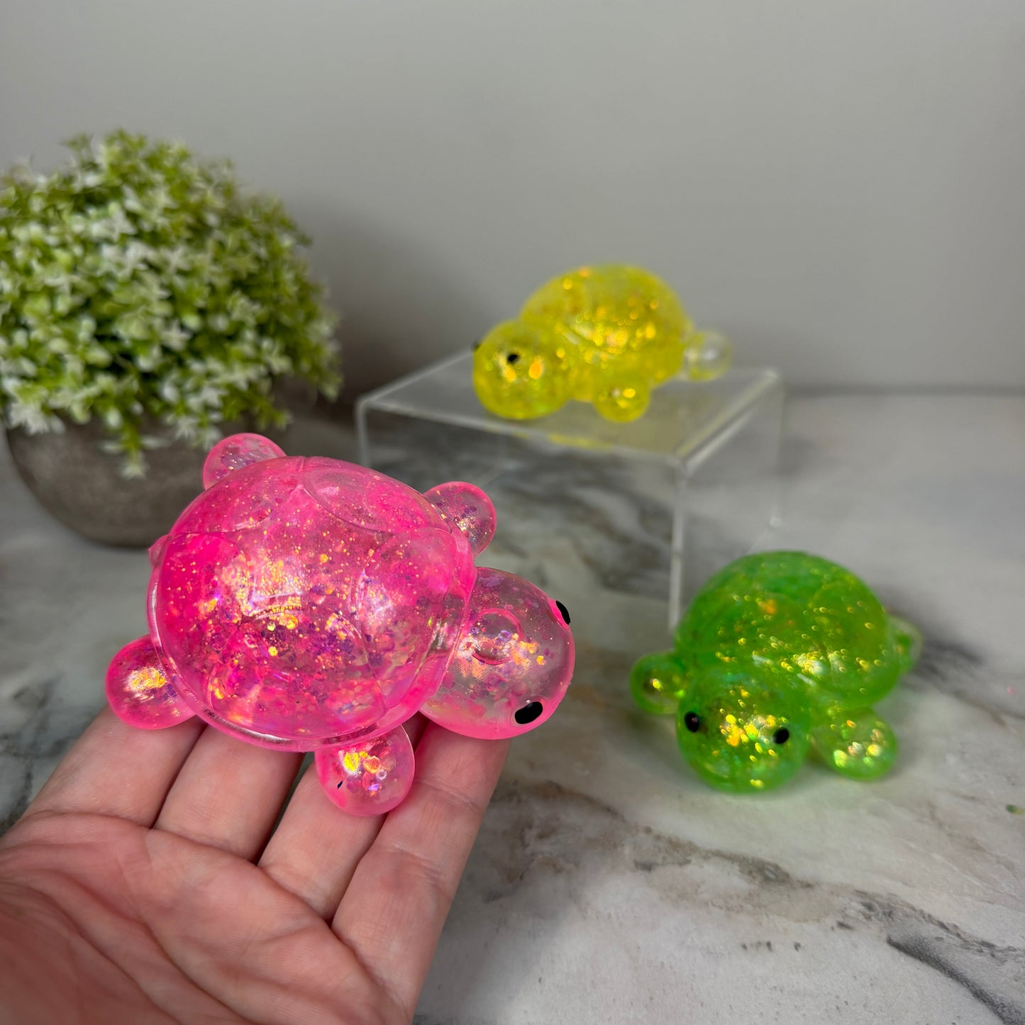 Squishy Toy - Glitter Turtle