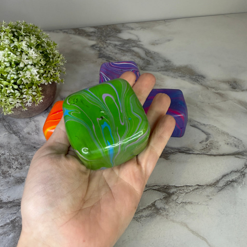 Squishy Toy - Marble Cube - PREORDER