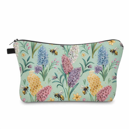 Pouch - Bees Hydrangea on Mint