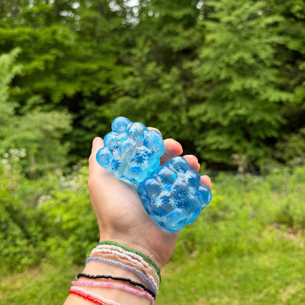Squishy Toy - Blue Snowflake Nine Cube - PREORDER