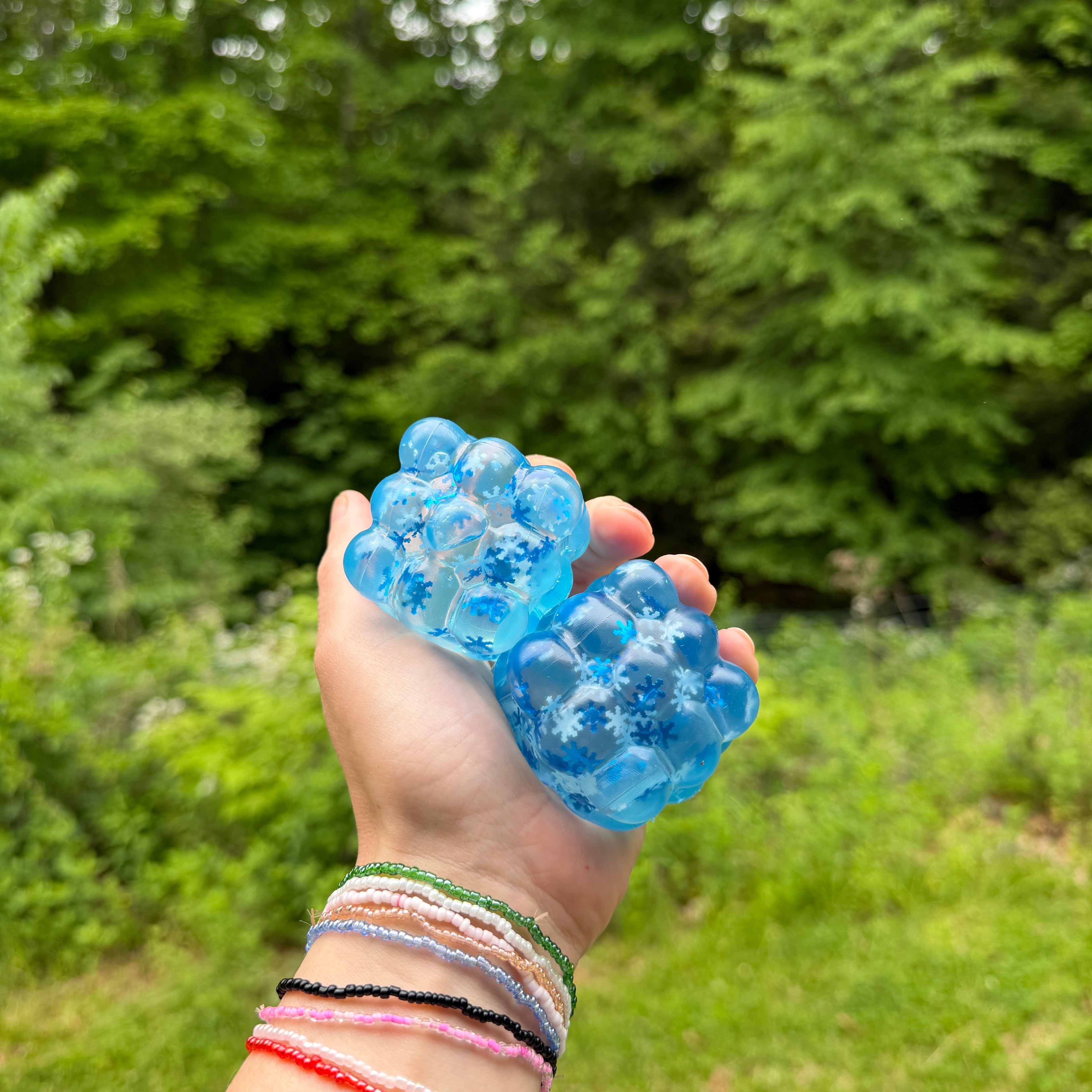 Squishy Toy - Blue Snowflake Nine Cube - PREORDER