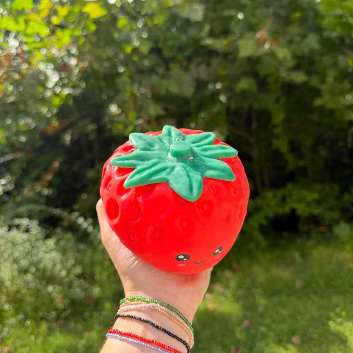 Squishy Toy - Strawberry + Face Dough, Jumbo (Copy)