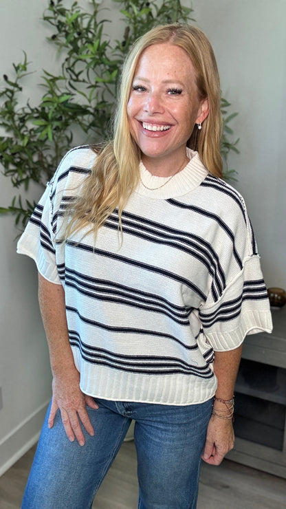 Goldie Navy Stripe Sweater