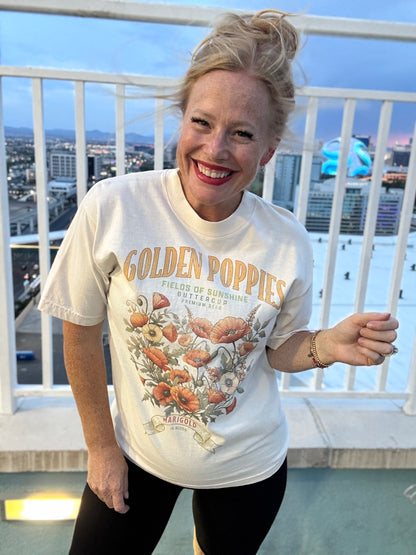 Golden Poppy Vintage Tee
