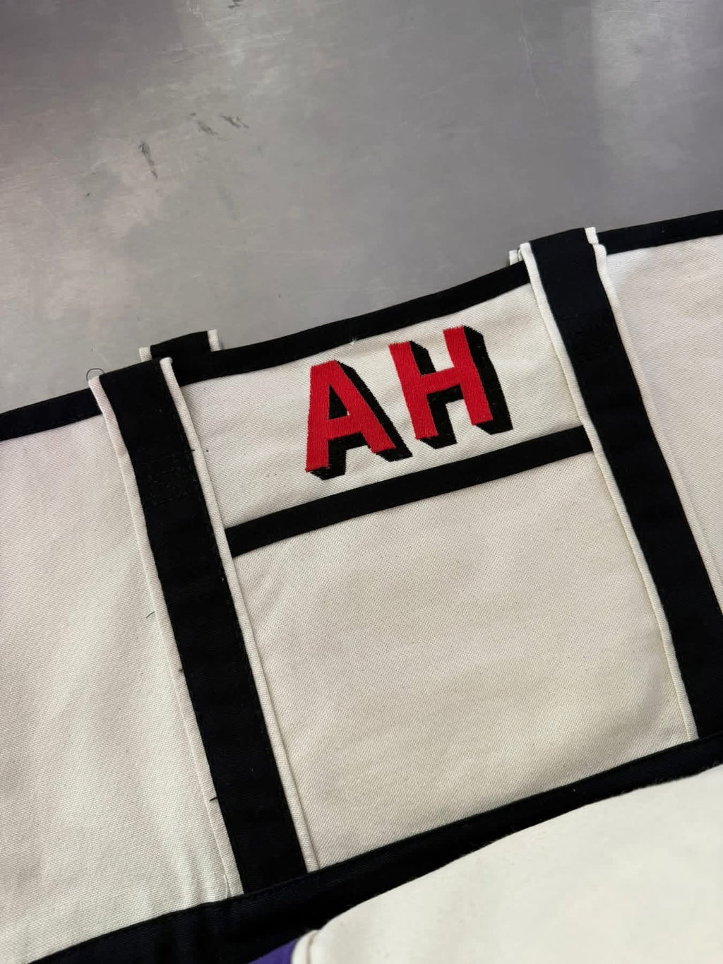 Embroidered Canvas Tote