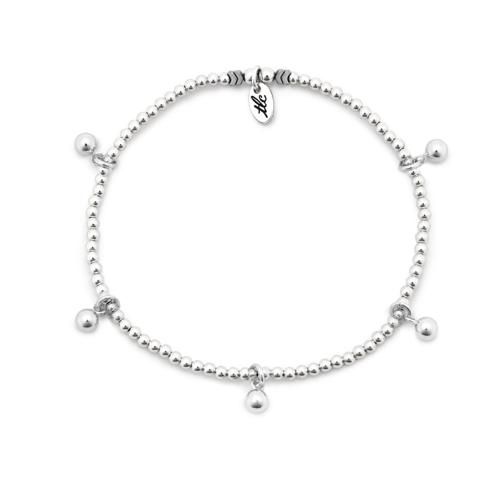 Bead Bliss - Sterling Silver Charmed Anklet