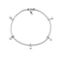 Bead Bliss - Sterling Silver Charmed Anklet