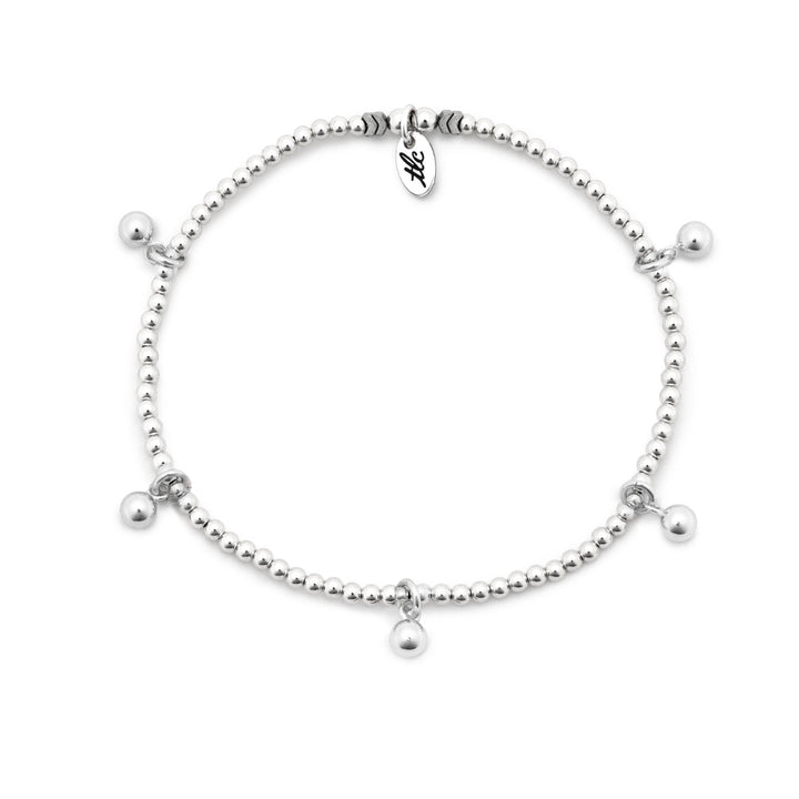 Bead Bliss - Sterling Silver Charmed Anklet