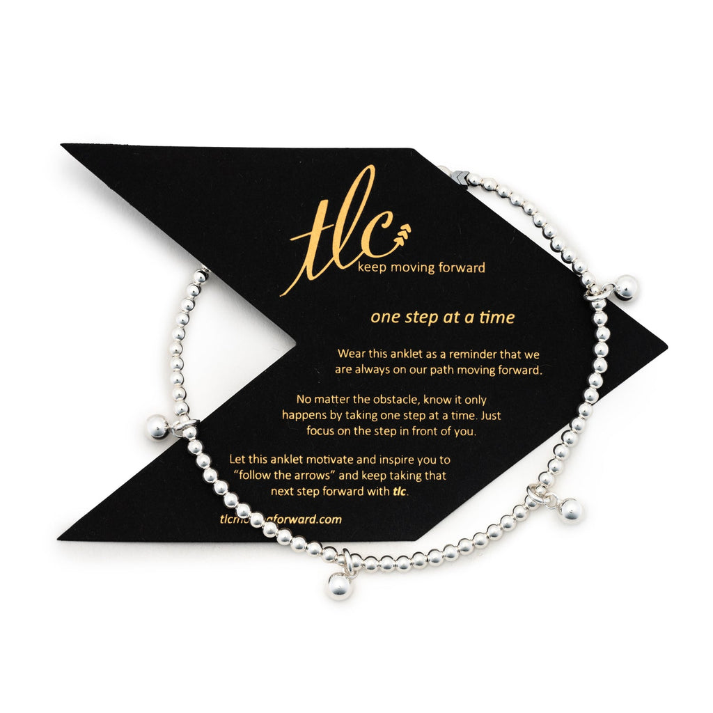 Bead Bliss - Sterling Silver Charmed Anklet