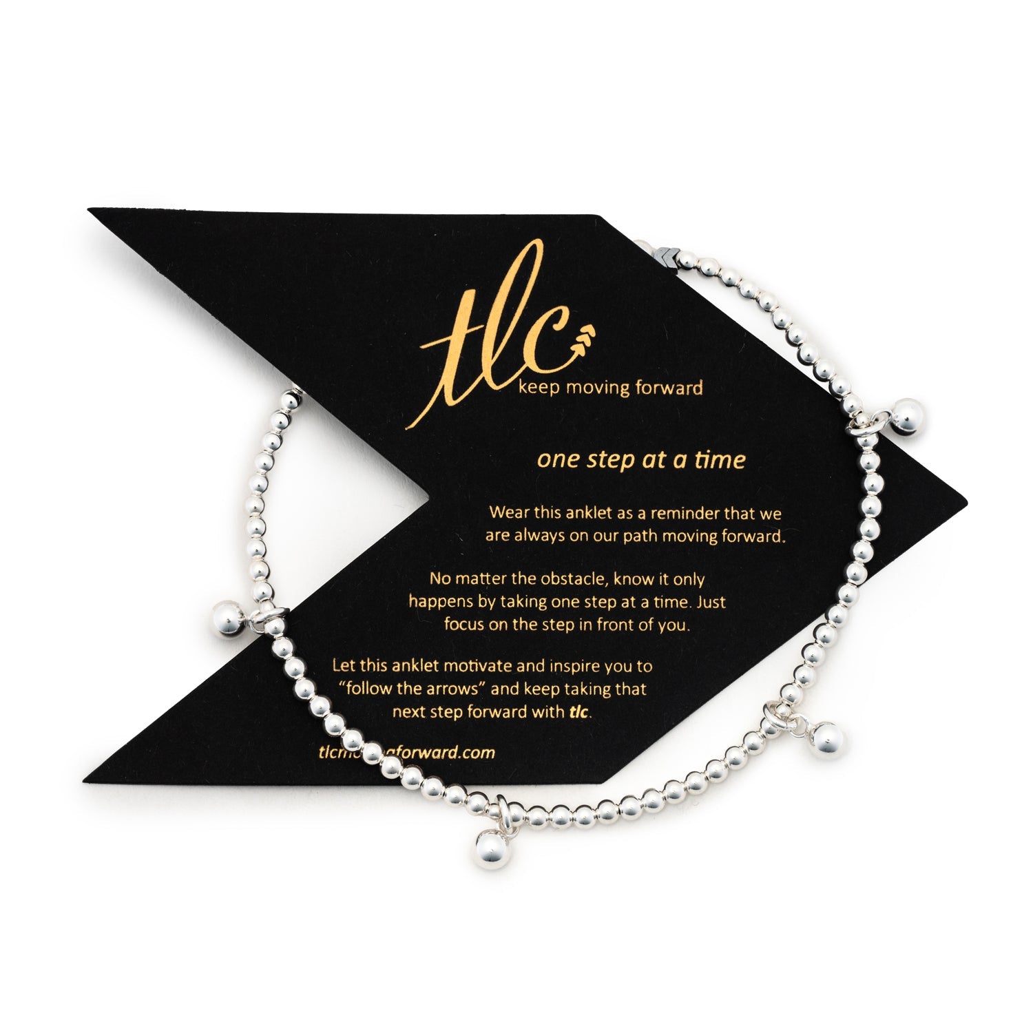 Bead Bliss - Sterling Silver Charmed Anklet