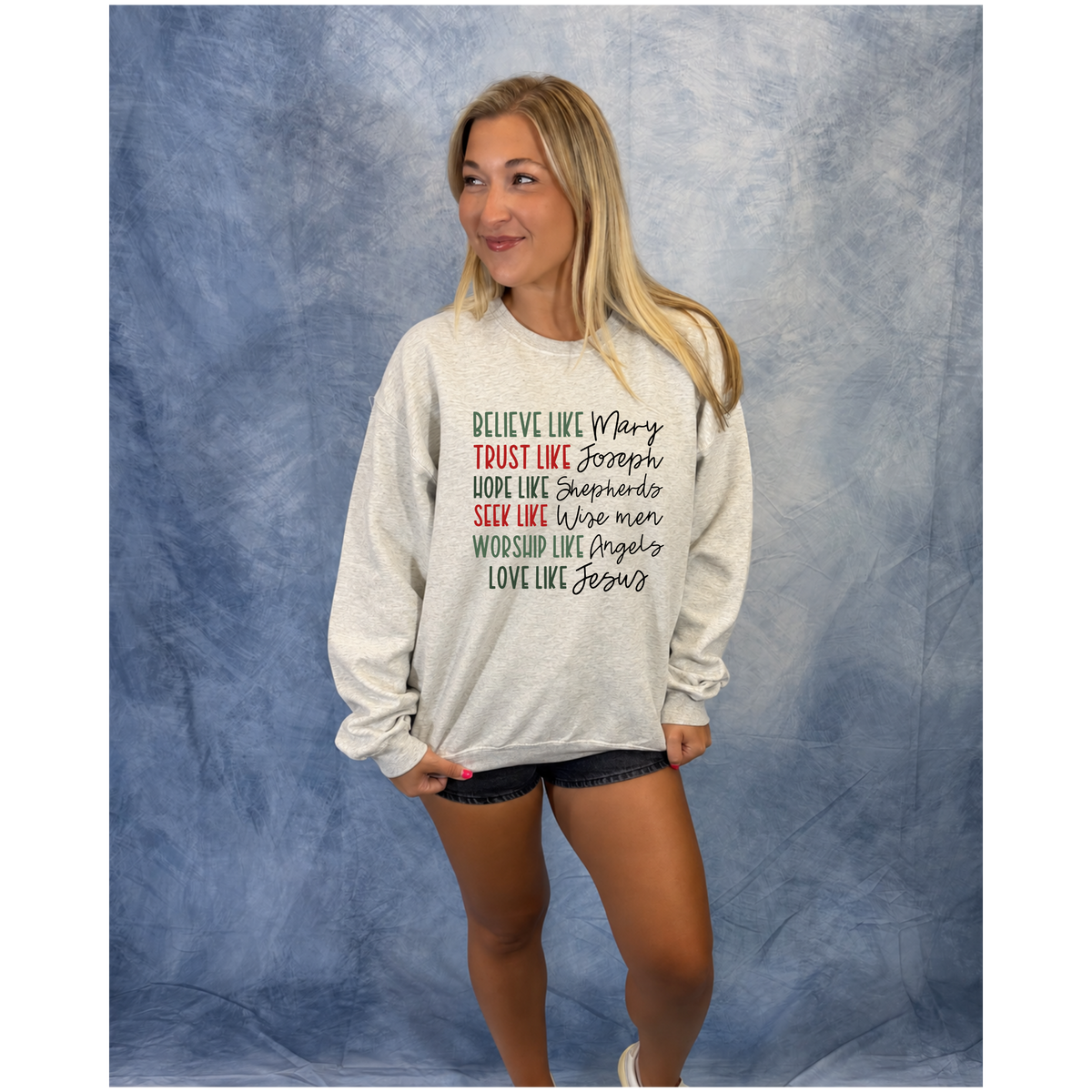 Believe Like Mary Crewneck