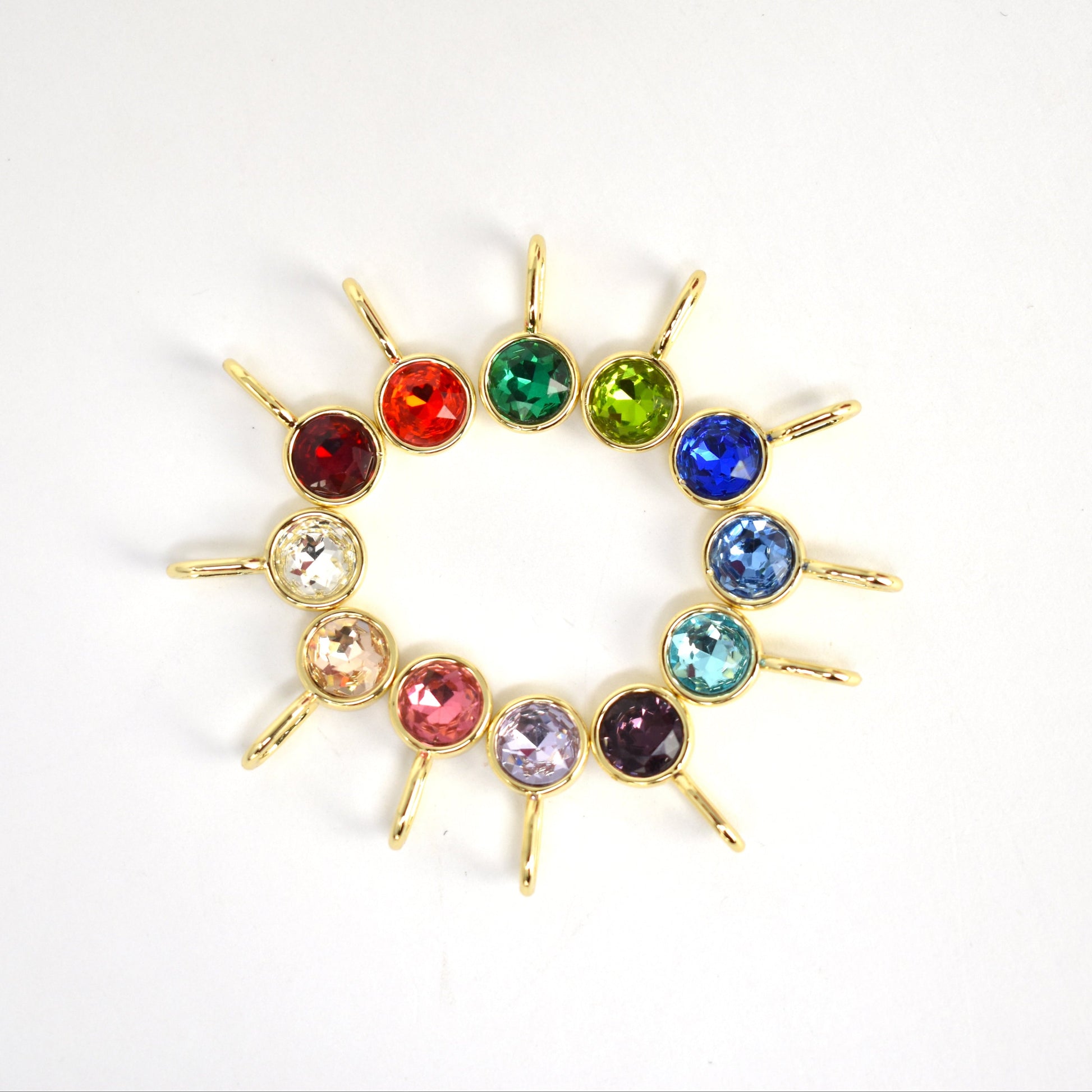 Bezel Set Birthstone Charms