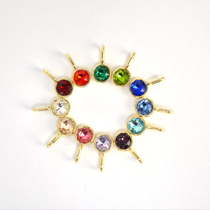 Bezel Set Birthstone Charms