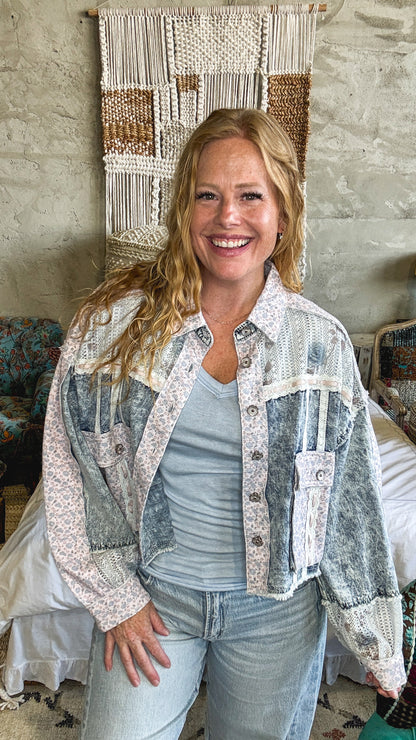 Stitched with Love Shacket