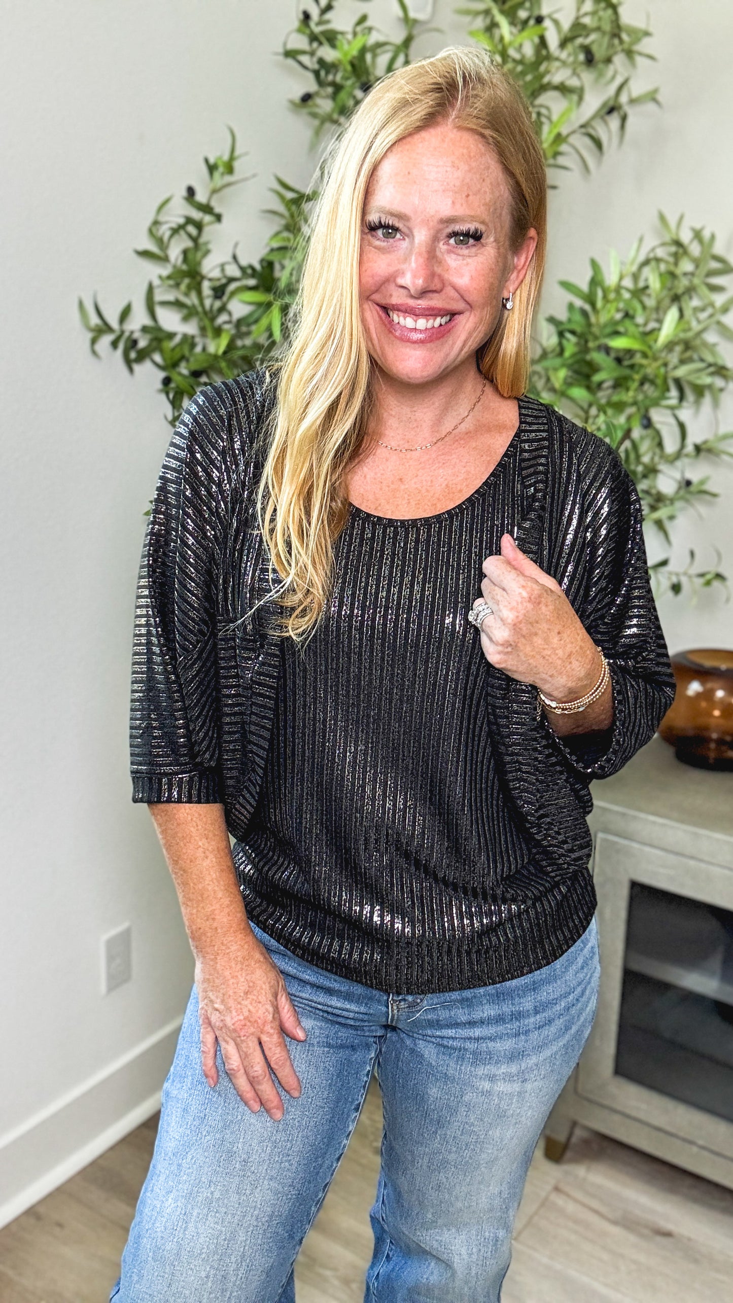 After Dark Shimmer Tank & Shawl Set