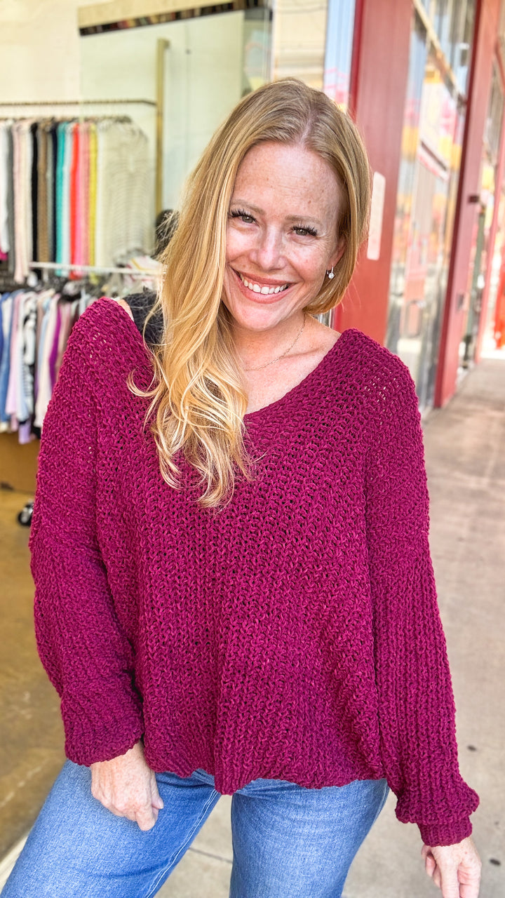 Berry Beautiful Sweater