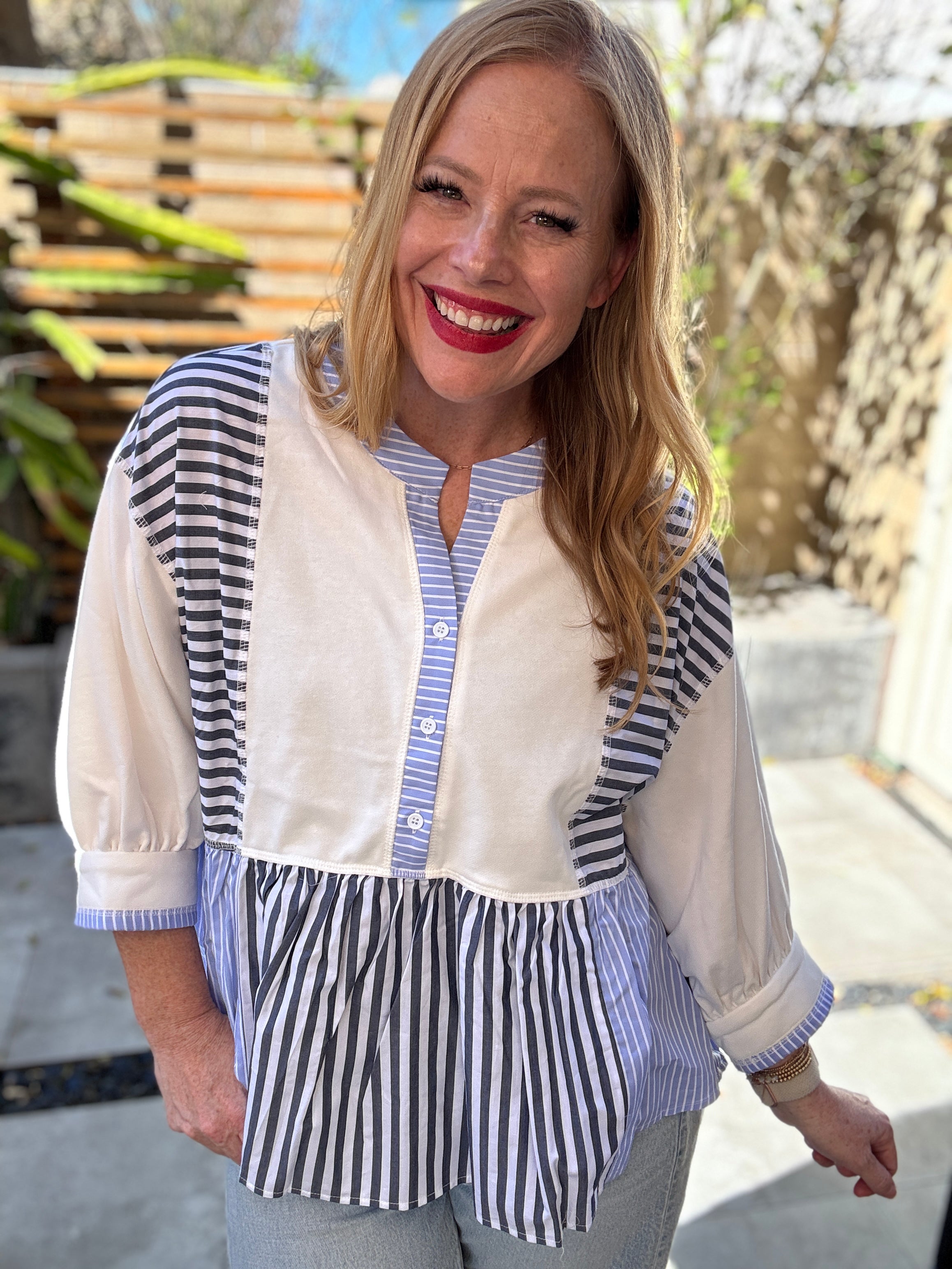 Demi Button Down Blouse