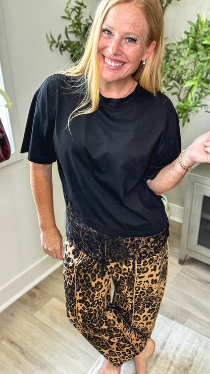 Untamed Leopard Barrel Pants