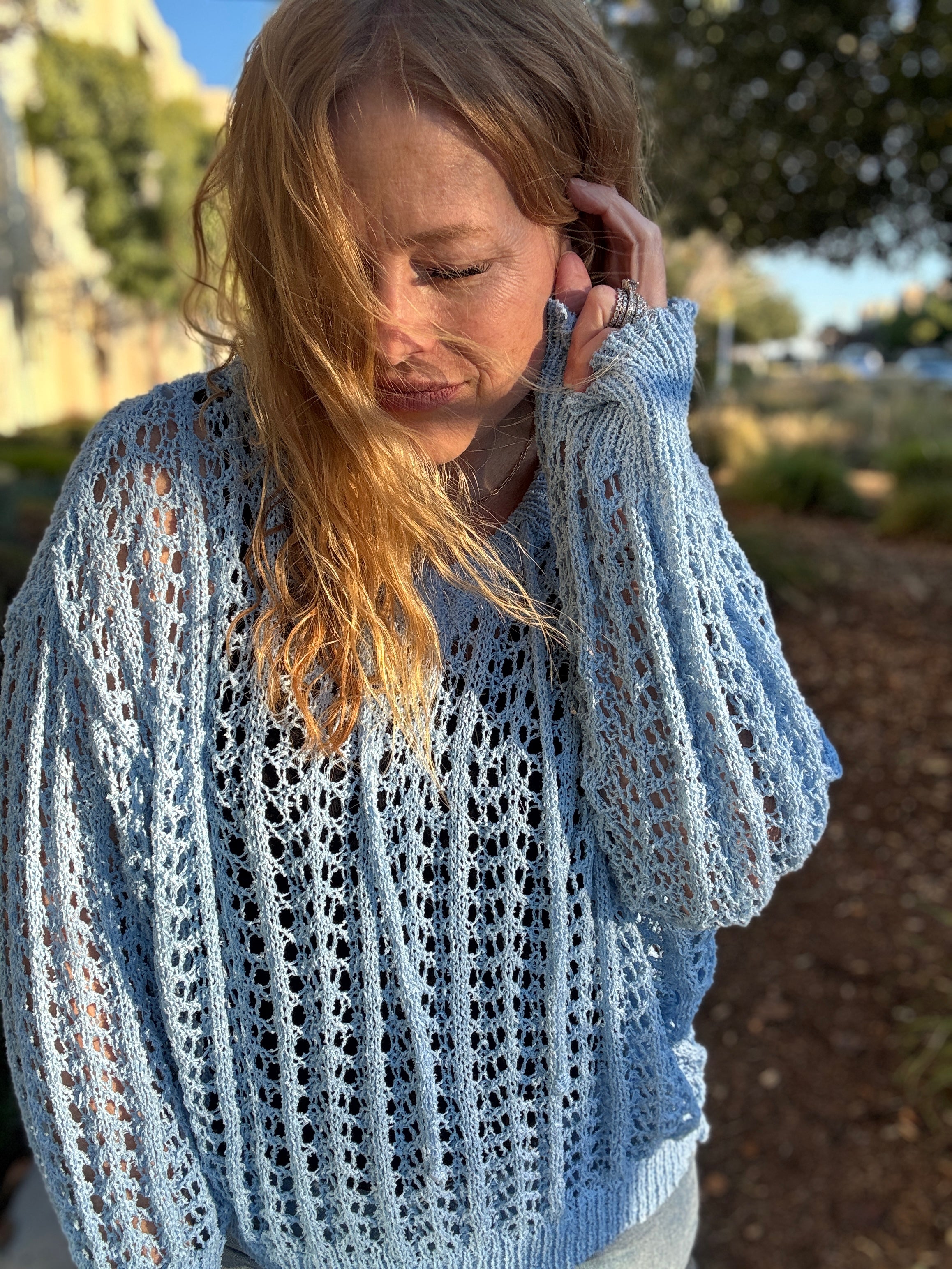 Barefoot Soul Crochet Knit Sweater