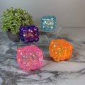 Squishy Toy - Smooth Nine Cube, Glitter - PREORDER