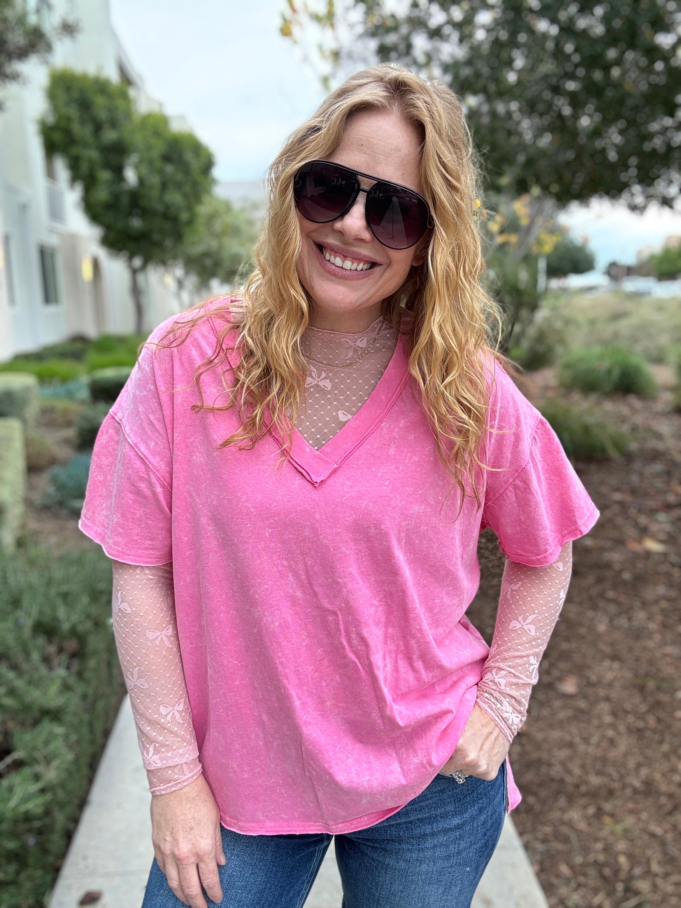 Out of Office V-Neck Tee