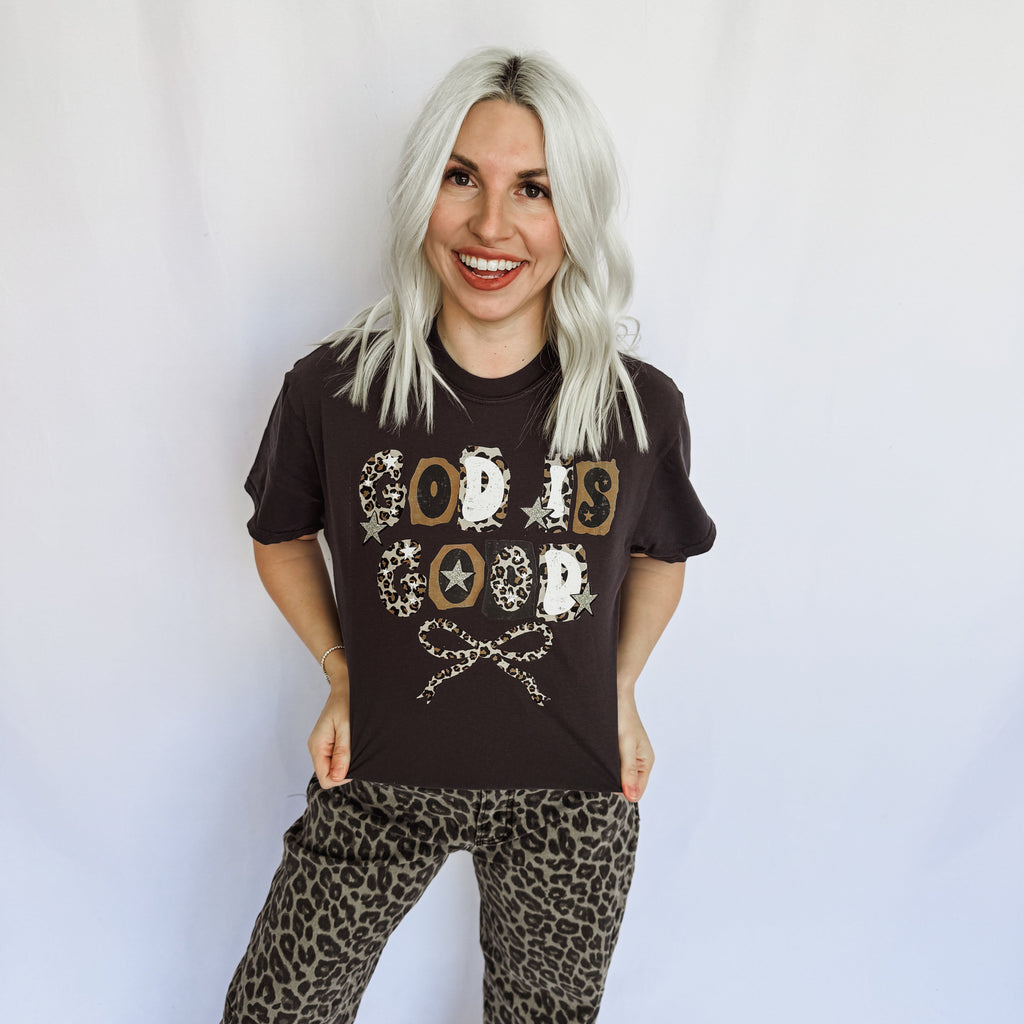Leopard God Is Good Graphic Tee