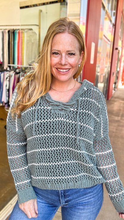 Seaside Stroll Hooded Sweater