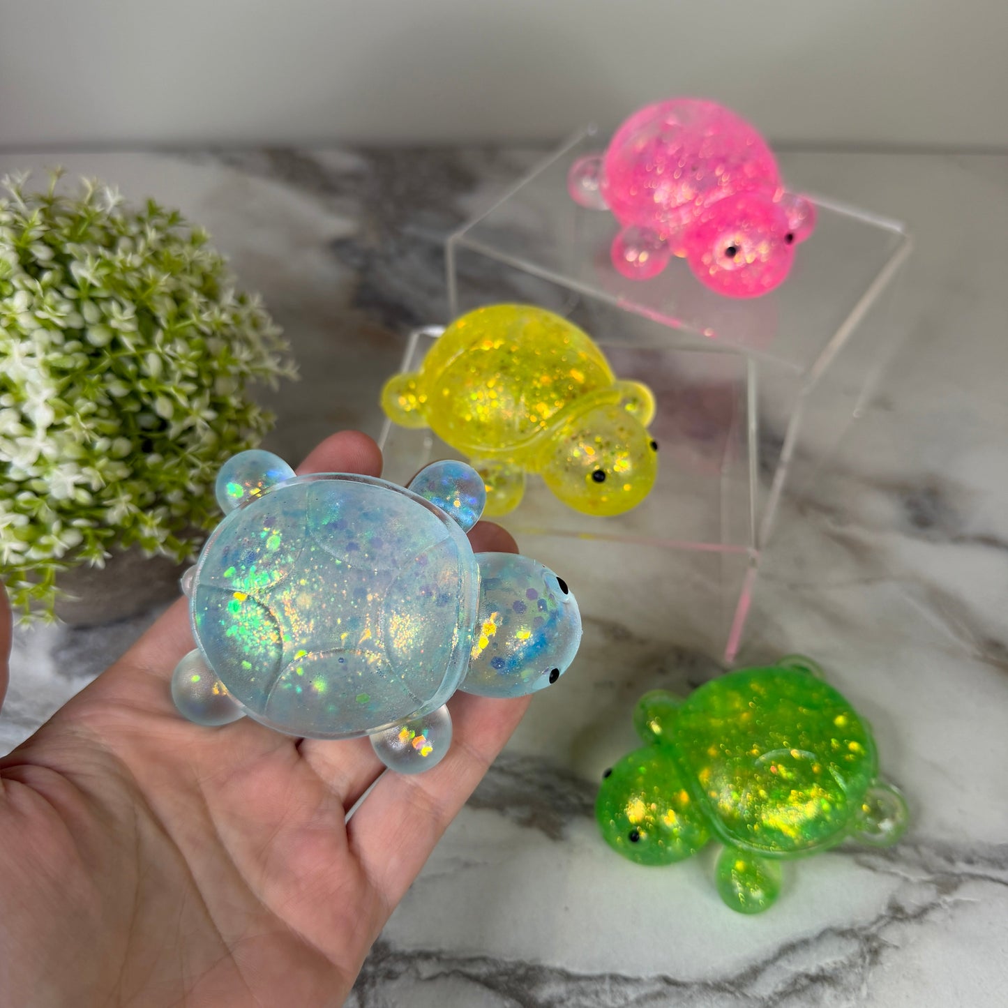 Squishy Toy - Glitter Turtle