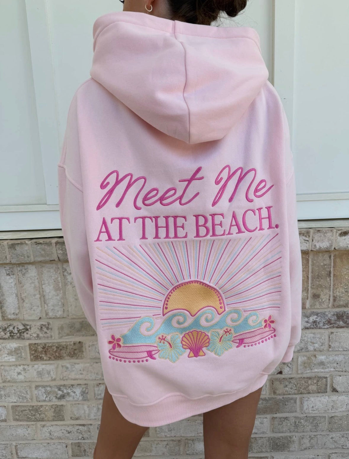 PREORDER - Meet me at the Beach Sunset Embroidered Sunkissed Coconut