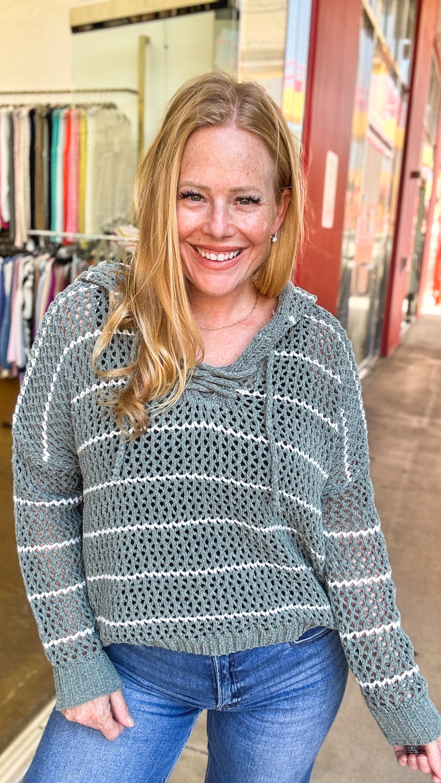 Seaside Stroll Hooded Sweater