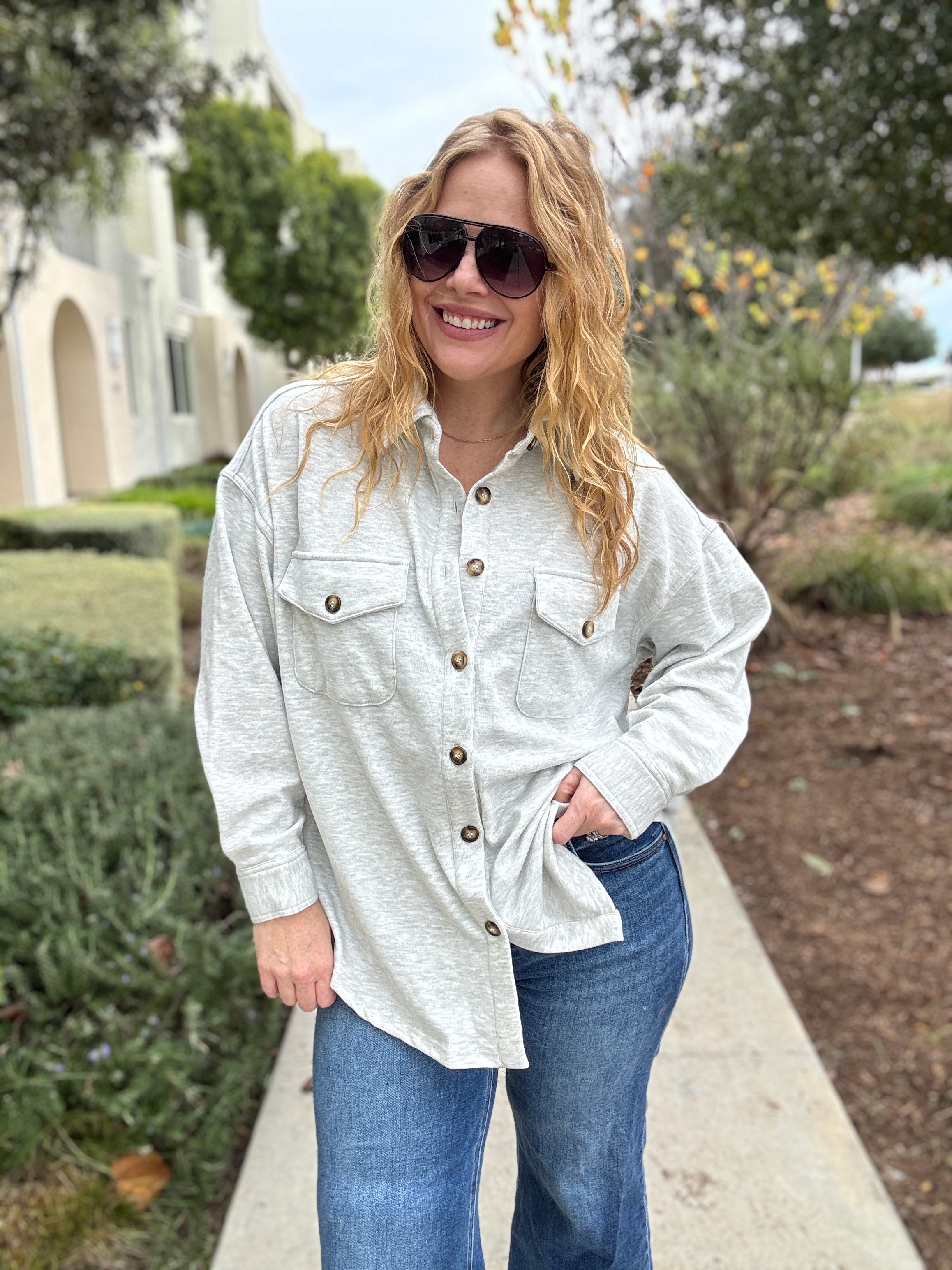 Big Love Grey Shacket