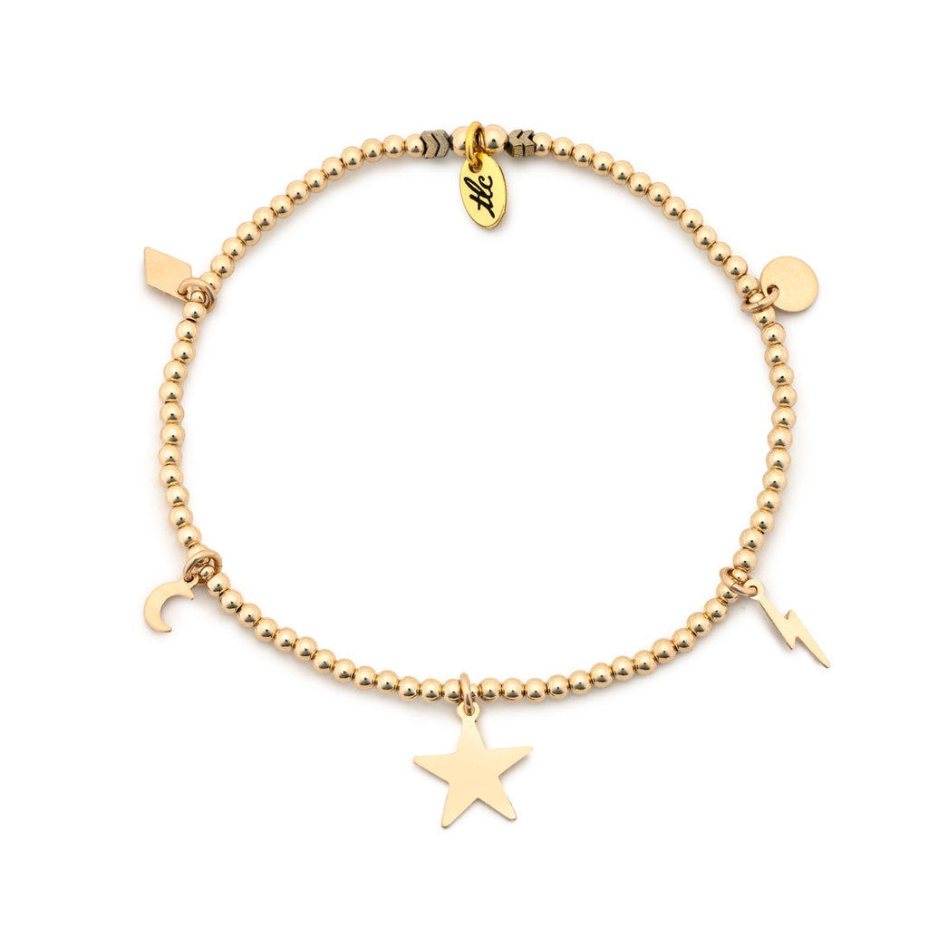 Celestial - Gold Filled Charmed Anklet
