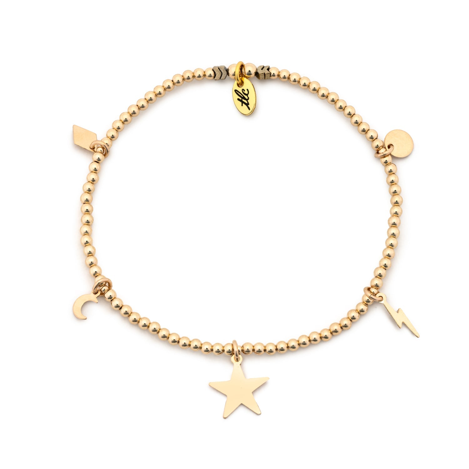 Celestial - Gold Filled Charmed Anklet