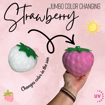 Squishy Toy - Color Changing Strawberry Dough, Jumbo