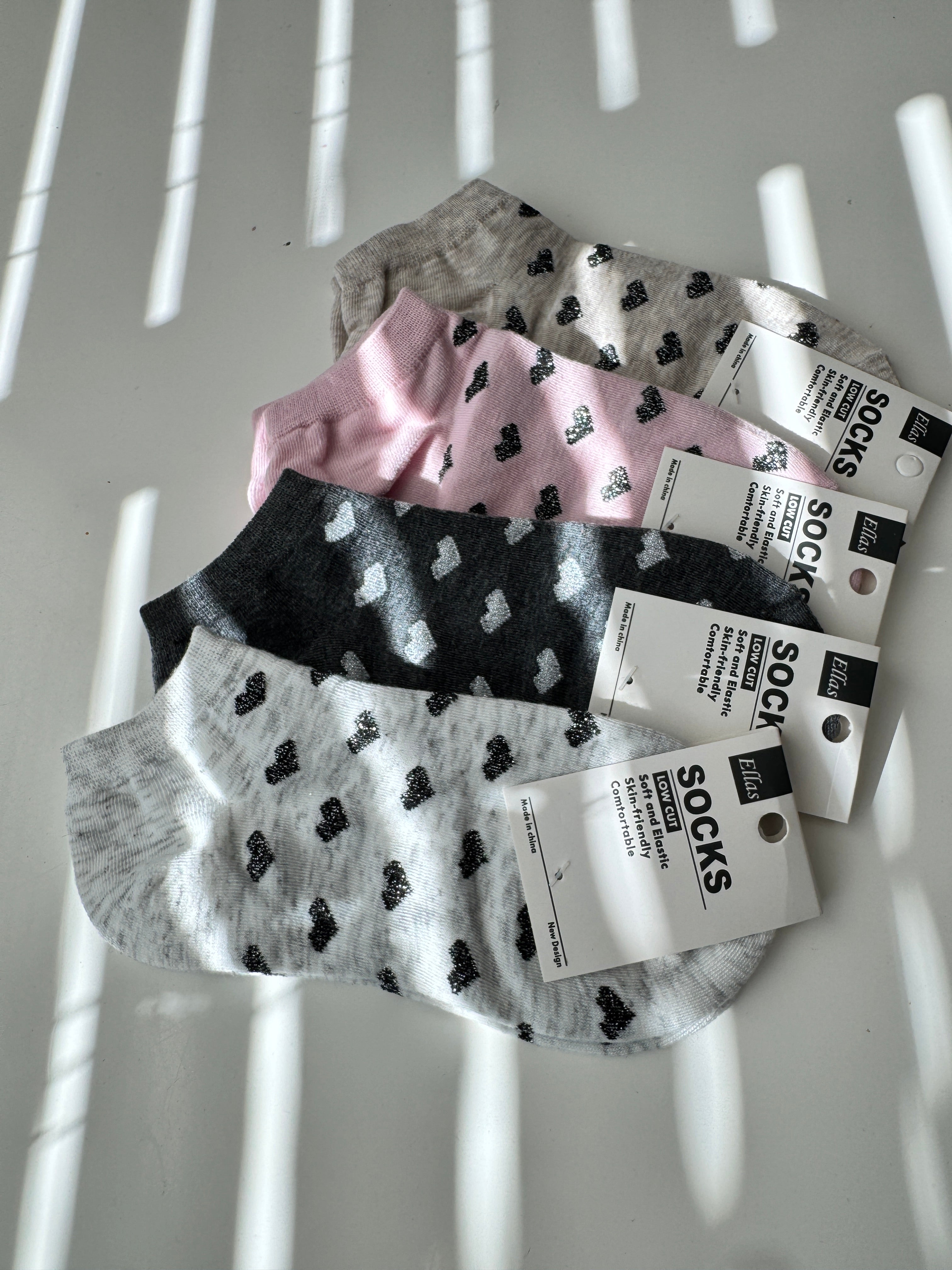 Sparkle Bow Ankle Socks
