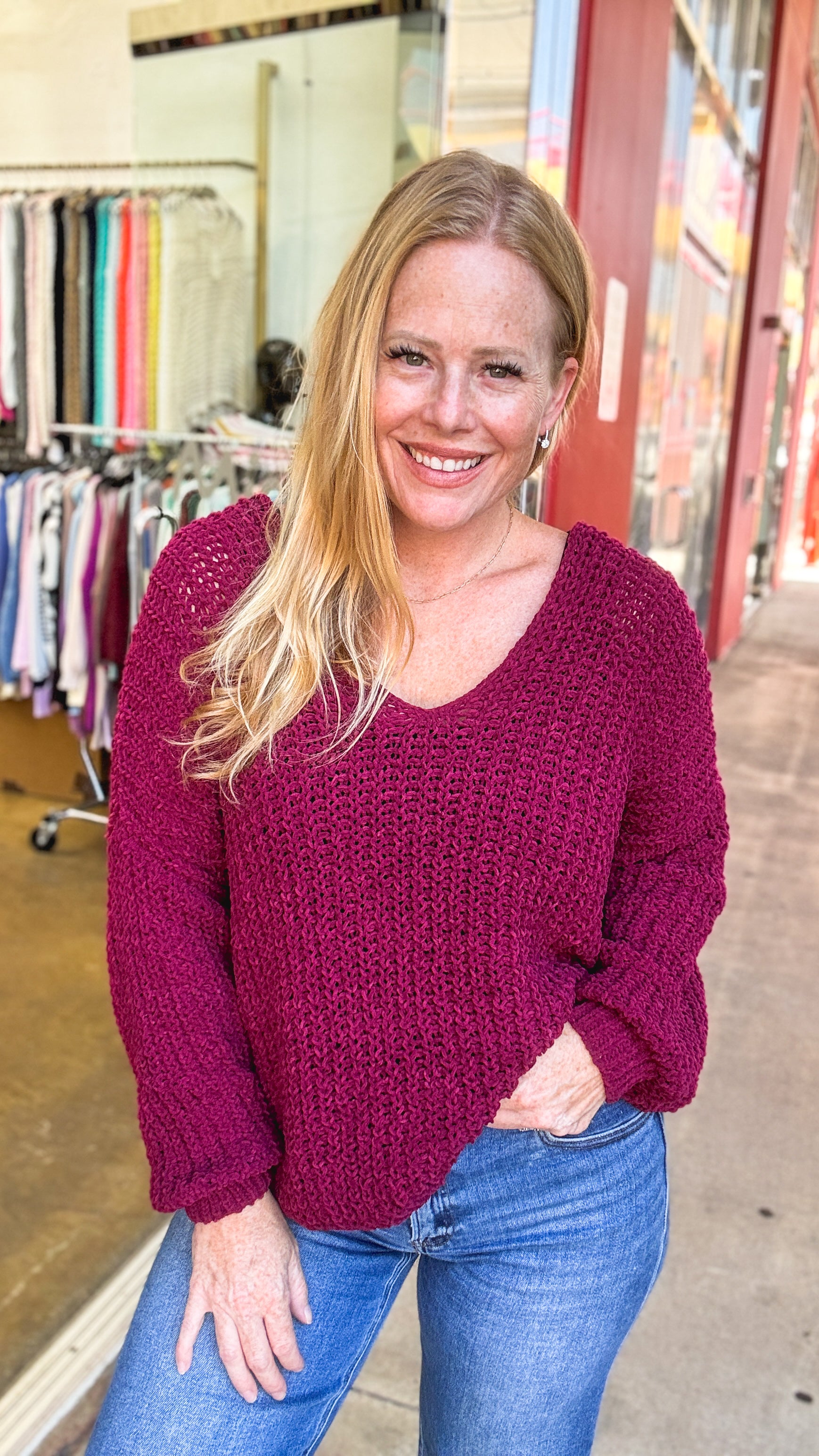 Berry Beautiful Sweater