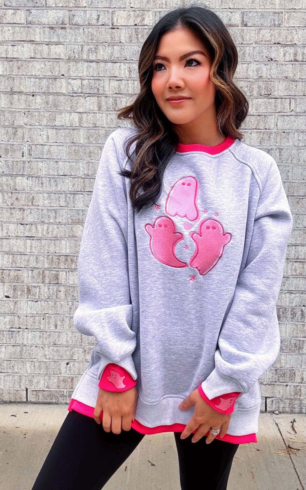 Pretty Little Ghosts LayerPop™ Double Cuff Sweatshirt Custom Order