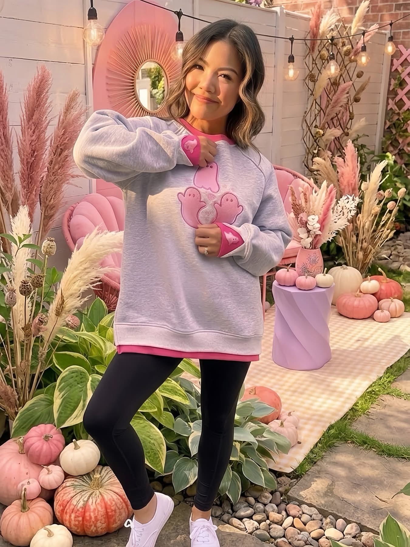Pretty Little Ghosts LayerPop™ Double Cuff Sweatshirt Custom Order