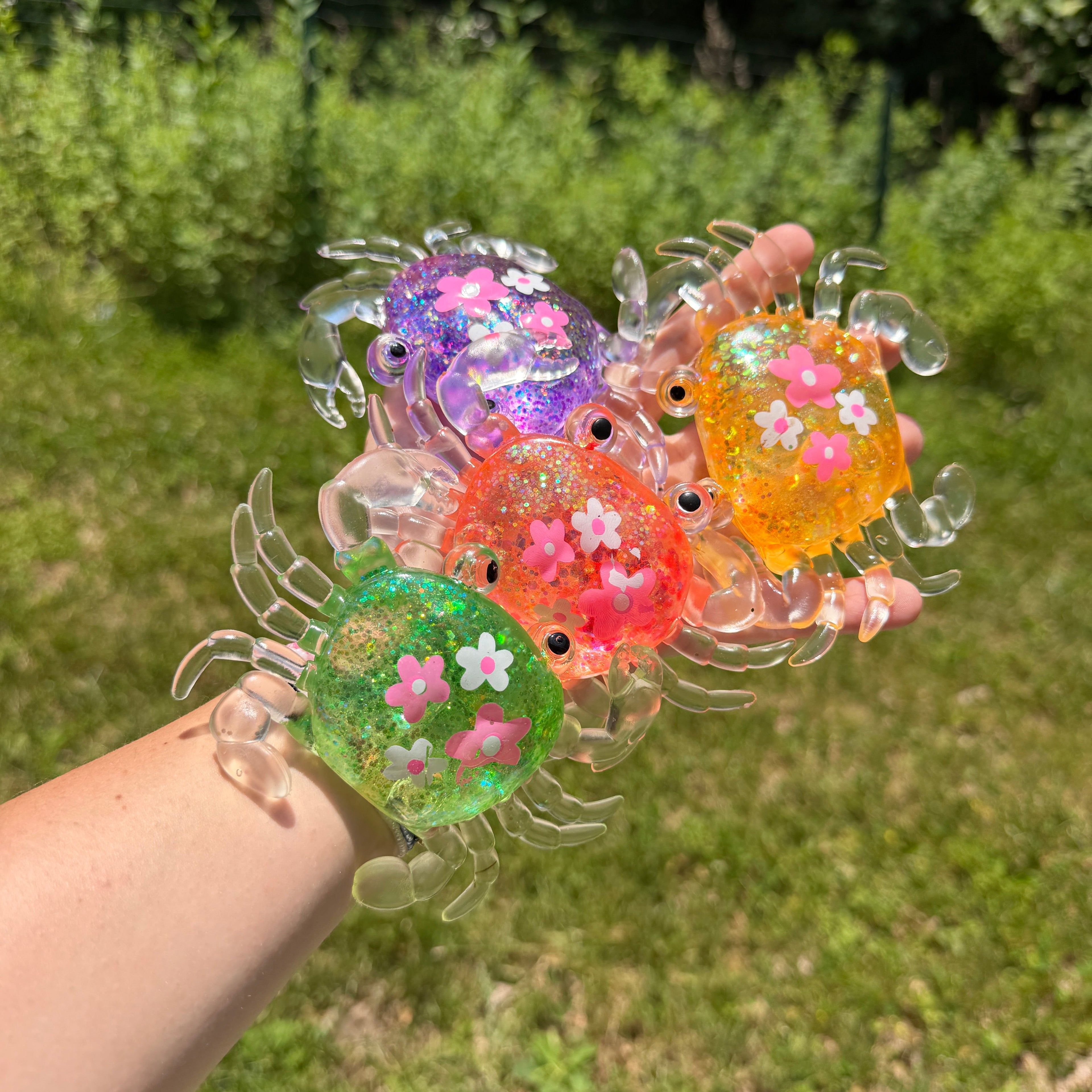 Squishy Toy - Glitter Crab