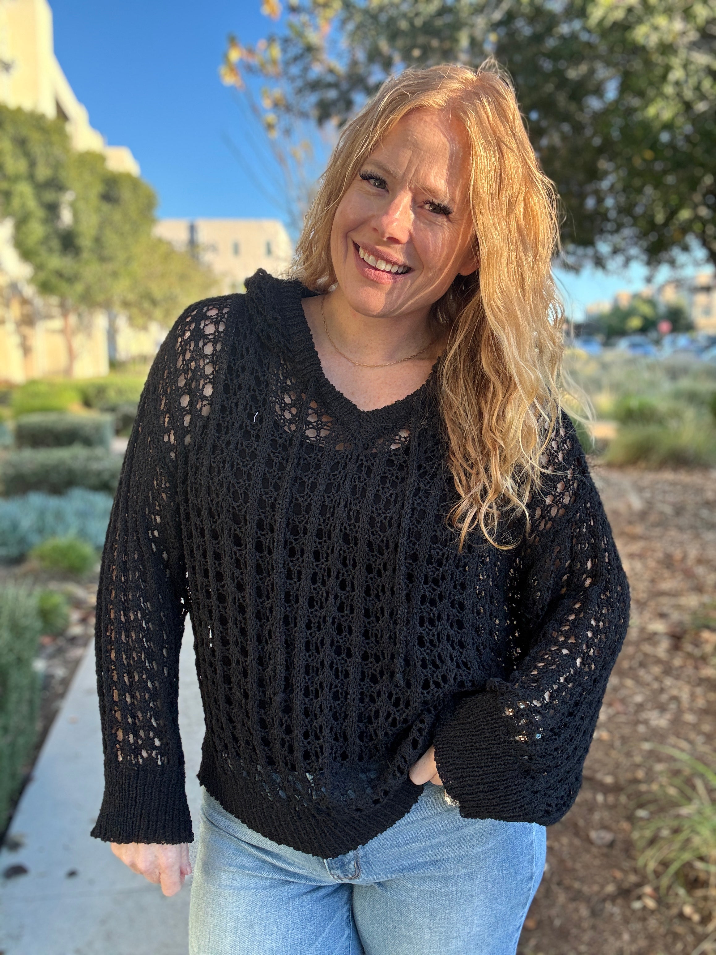 Barefoot Soul Crochet Knit Sweater